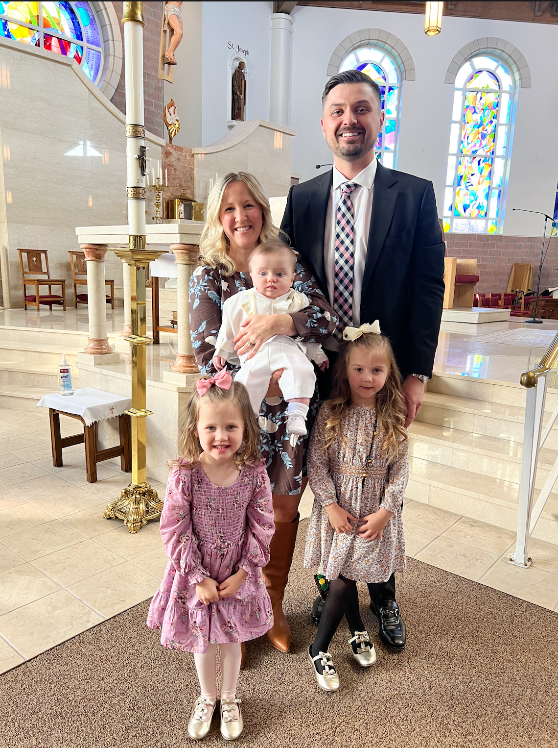 Peter Pru with his family